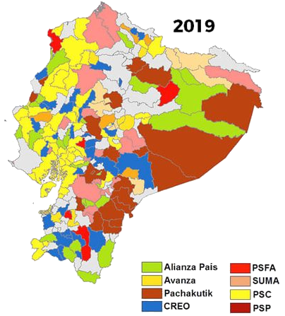 mapa alcaldias 2019
